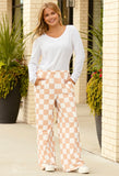 Checkered Pants with Pockets