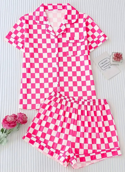 Checkered Pajama Set