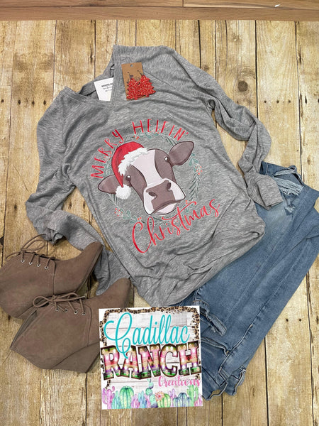 Merry Heifin’ Christmas long sleeve shirt