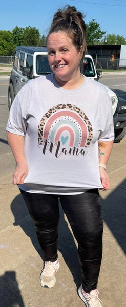 Mama boho rainbow t-shirt