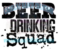 Beer Drinking squad, St Patrick's Day sublimation transfer