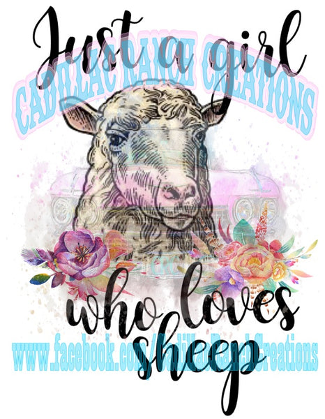 Girl Who Loves, Sheep, sublimation transfer