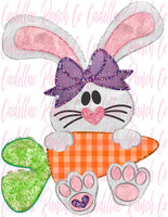 girl bunny, Easter sublimation transfer