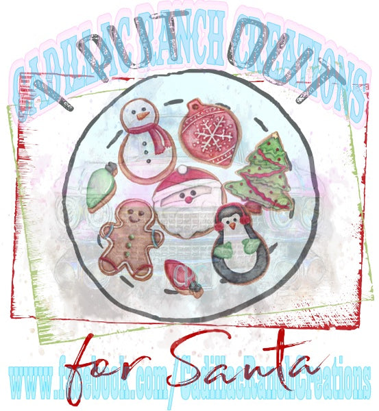 I Put Out For Santa, cookies, Sublimation Transfer