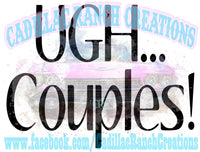 Ugh Couples, Valentine's Day sublimation transfer