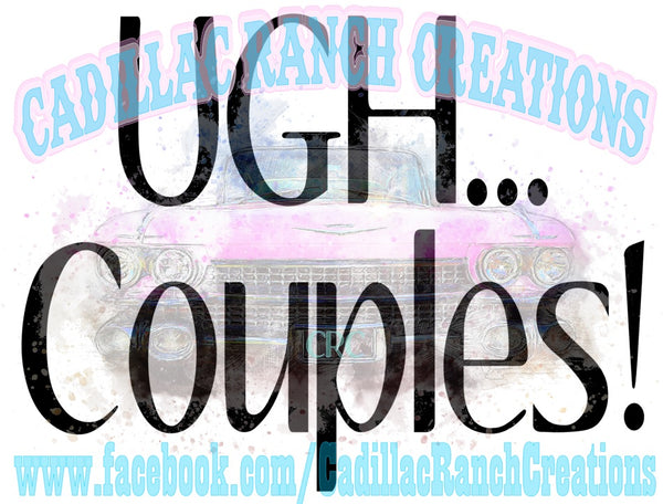 Ugh Couples, Valentine's Day sublimation transfer