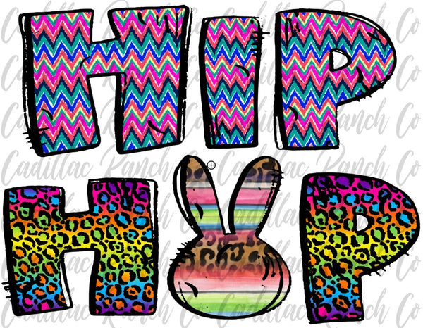 Hip Hop bunny, Easter sublimation transfer