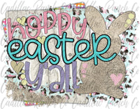 Hoppy Easter Y'all, Easter sublimation transfer