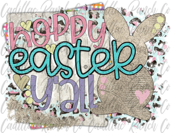Hoppy Easter Y'all, Easter sublimation transfer