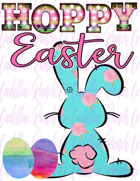Hoppy Easter, Easter sublimation transfer