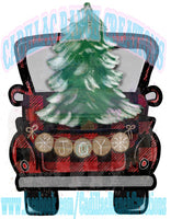 joy truck tree, Sublimation Transfer