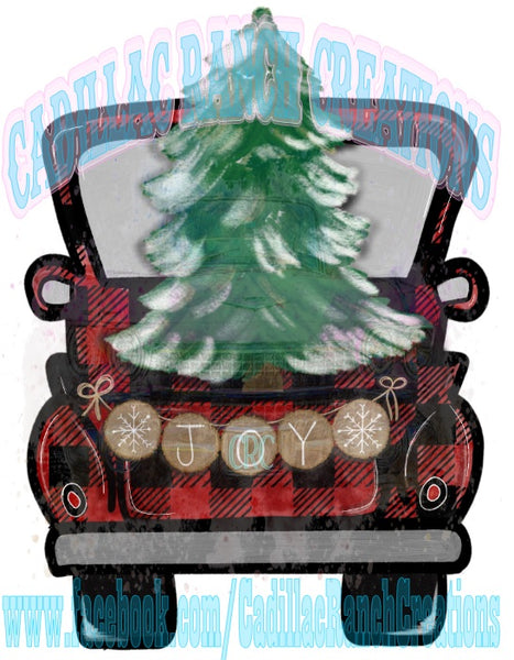 joy truck tree, Sublimation Transfer