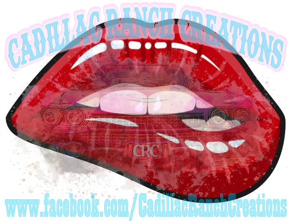 biting lip, Valentine's Day sublimation transfer