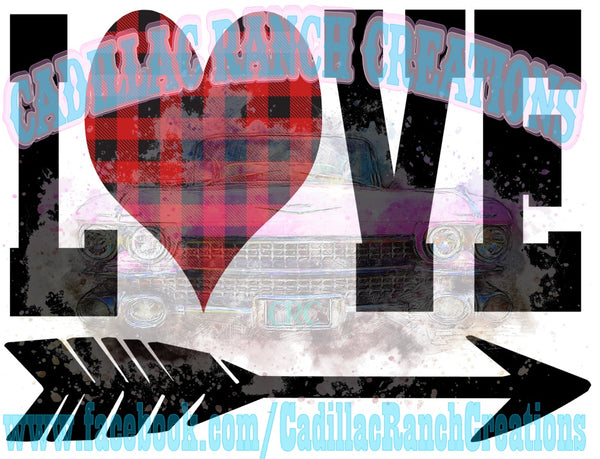 Love, Valentine's Day sublimation transfer
