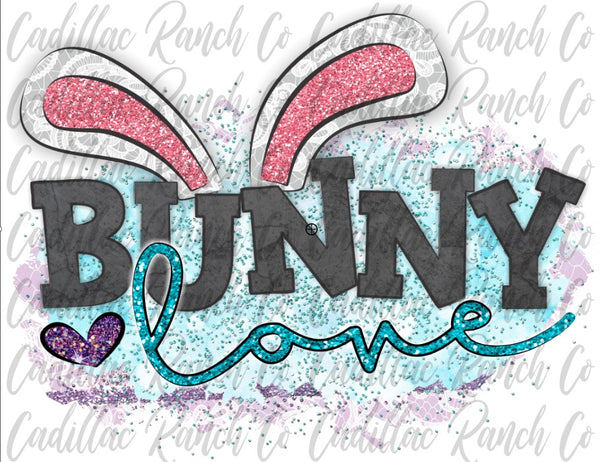 Bunny Love, Easter sublimation transfer
