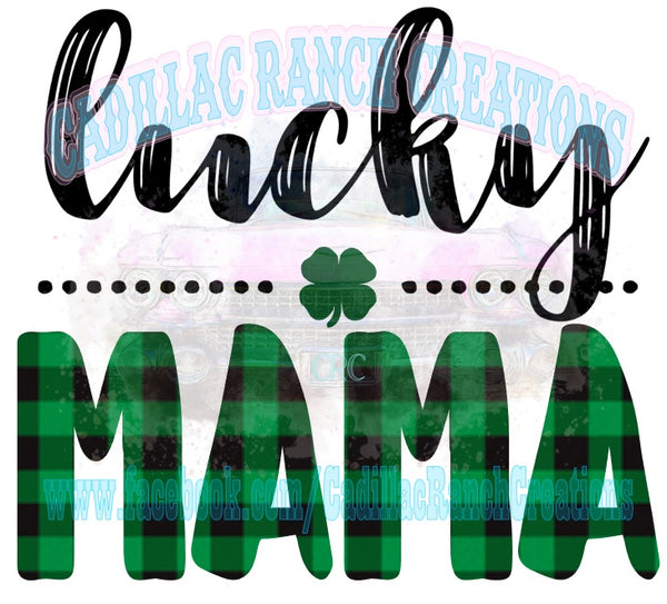 Lucky Mama, St Patrick's Day sublimation transfer