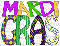 Mardi Gras sublimation transfer