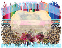 2 Leopard and Serape digital dowloads background graphics