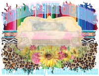 2 Leopard and Serape digital dowloads background graphics