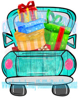 truck with presents, Sublimation Transfer