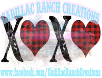 XOXO, Valentine's Day sublimation transfer